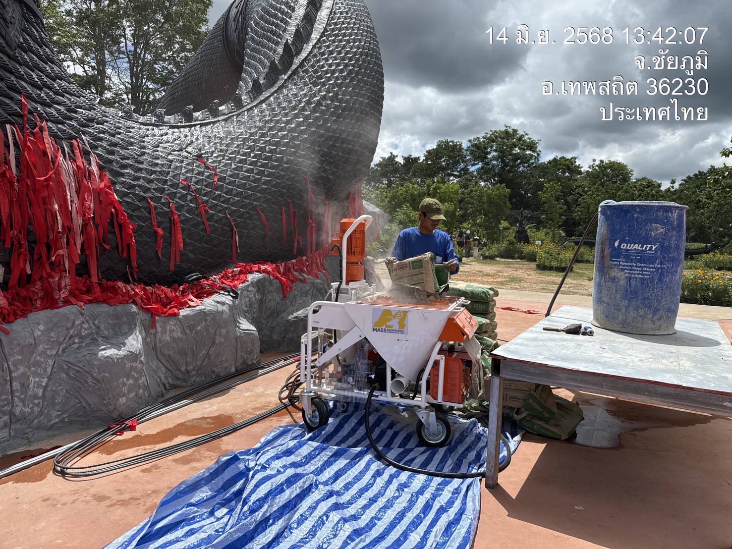 เช่าเครื่องพ่นปูน เเมส เอ็นจิเนียริ่ง