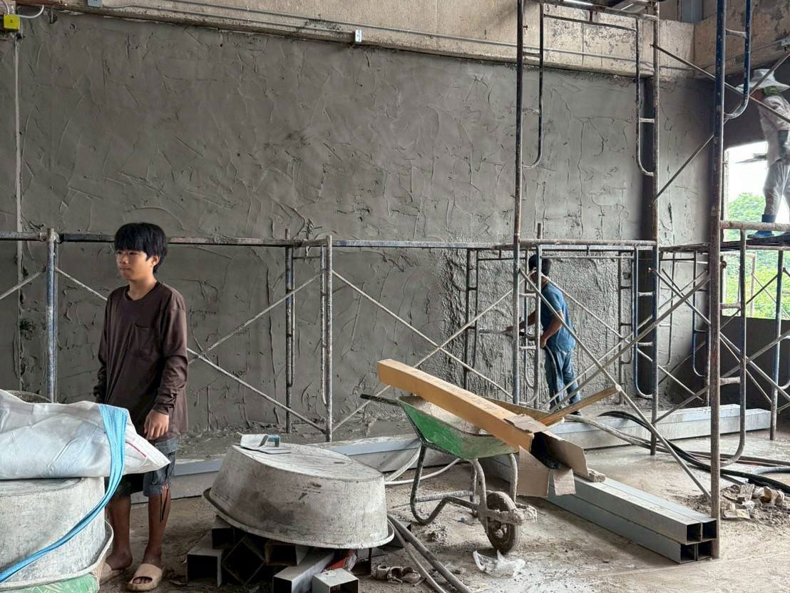 พ่นปูน เช่าเครื่องพ่นปูน น่าน