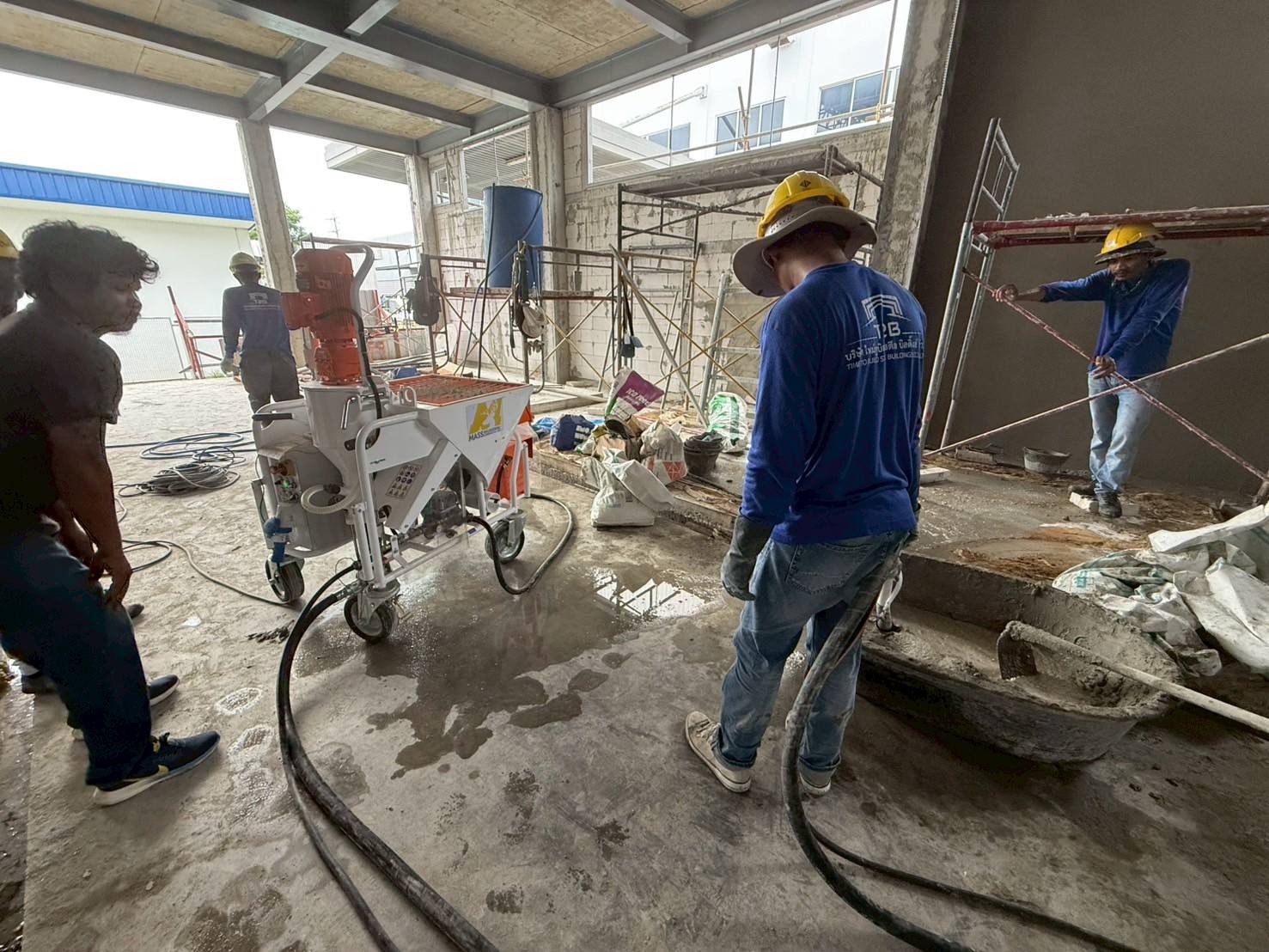 ซื้อเครื่องพ่นปูน Mass Engineering ปทุมธานี