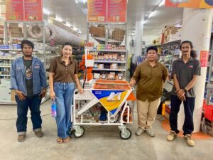 ลูกค้าซื้อเครื่องพ่นปูน Mass Engineering