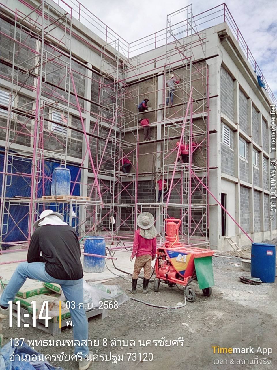 เช่าเครื่องพ่นปูน เครื่องพ่นปูนแมสเอ็นจิเนียริ่ง