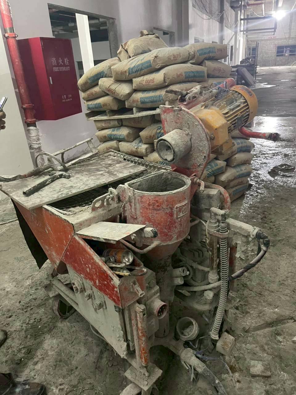 ซ่อมเครื่องพ่นปูน ถึงไซต์งาน