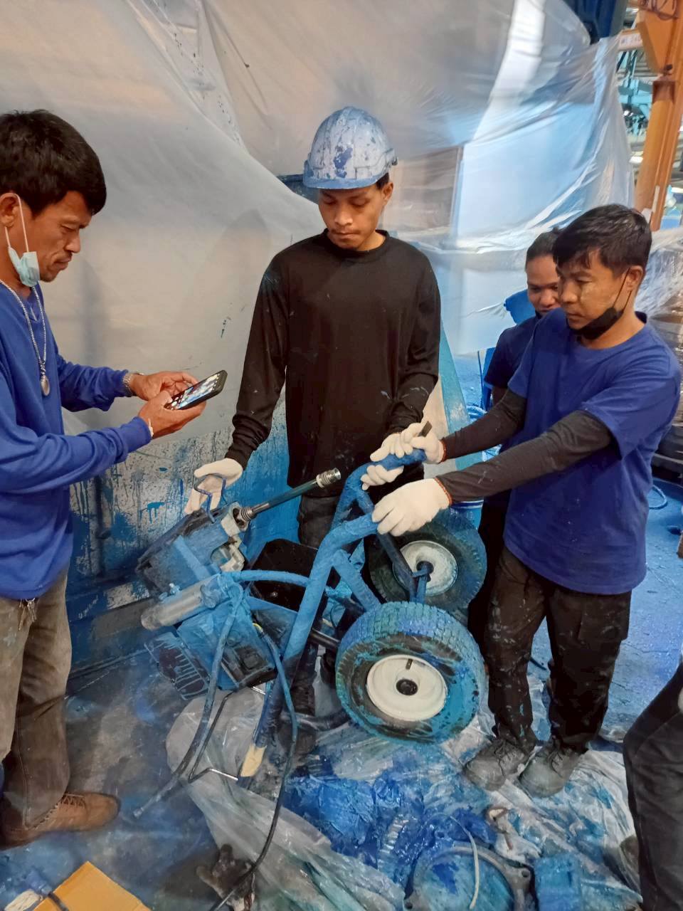 ซ่อมเครื่องพ่นสี ถึงหน้าไซต์งาน