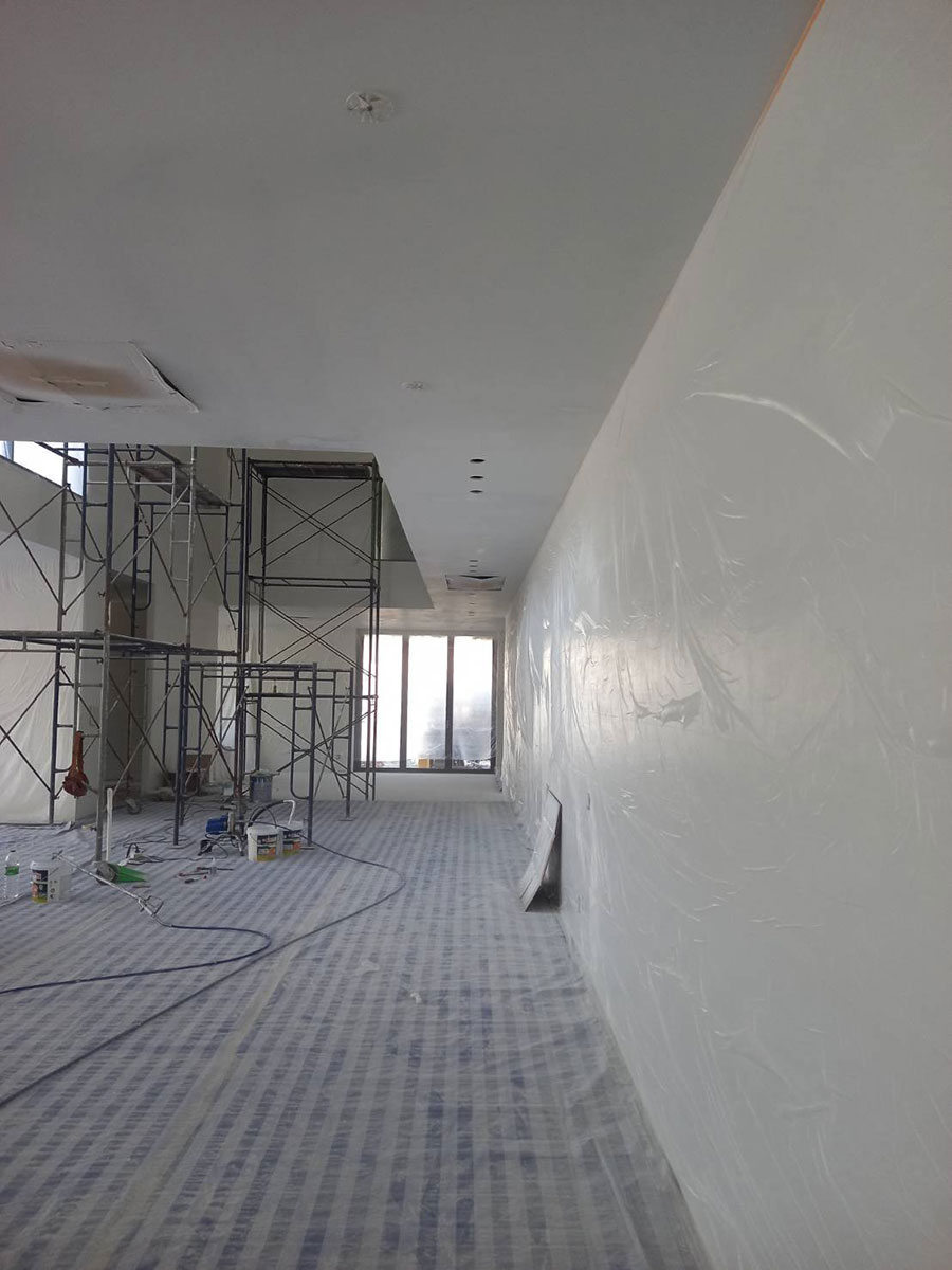 ทาสีฝ้าเเล้วเป็นรูปรอยเเปรงทา!!!