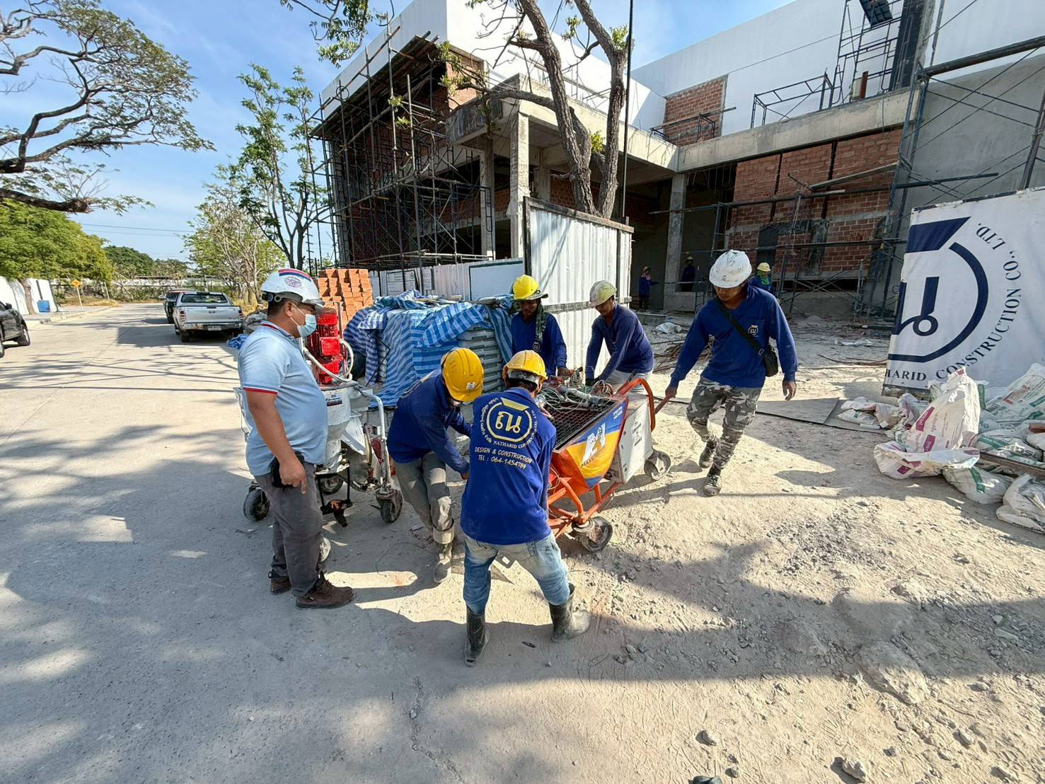 เช่าเครื่องพ่นปูน