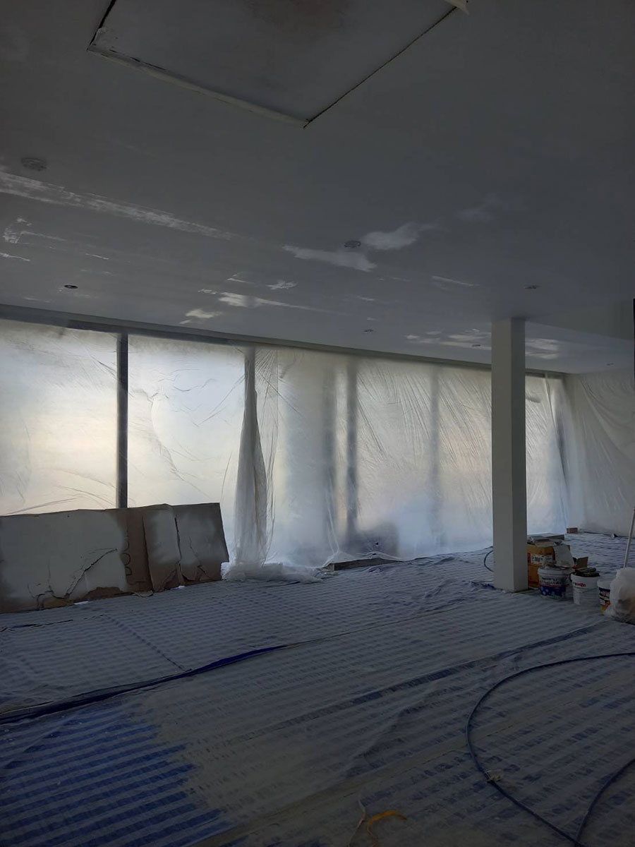 ทาสีฝ้าเเล้วเป็นรูปรอยเเปรงทา!!!