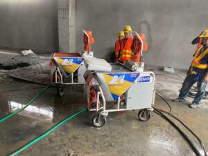 งานฉาบปูนโรงงาน สมุทรปราการ | Mass Engineering