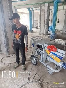 ลูกค้าภูเก็ต ซื้อเครื่องพ่นปูน MS35 | Mass Engineering